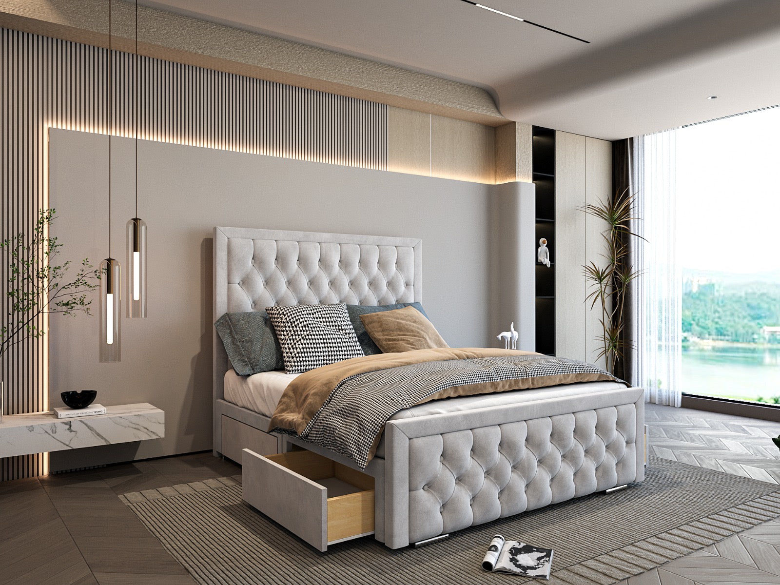 Savoy Deep Buttoned Divan Bed