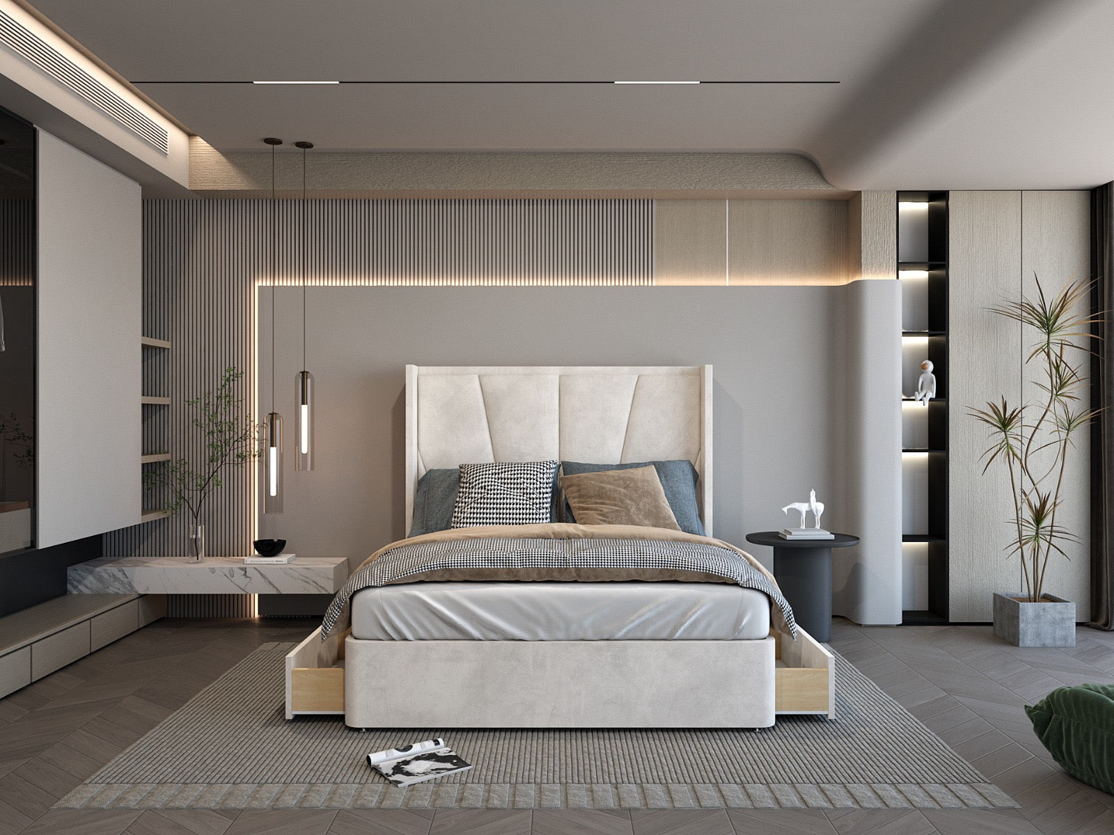 Monaco Wingback Divan Bed