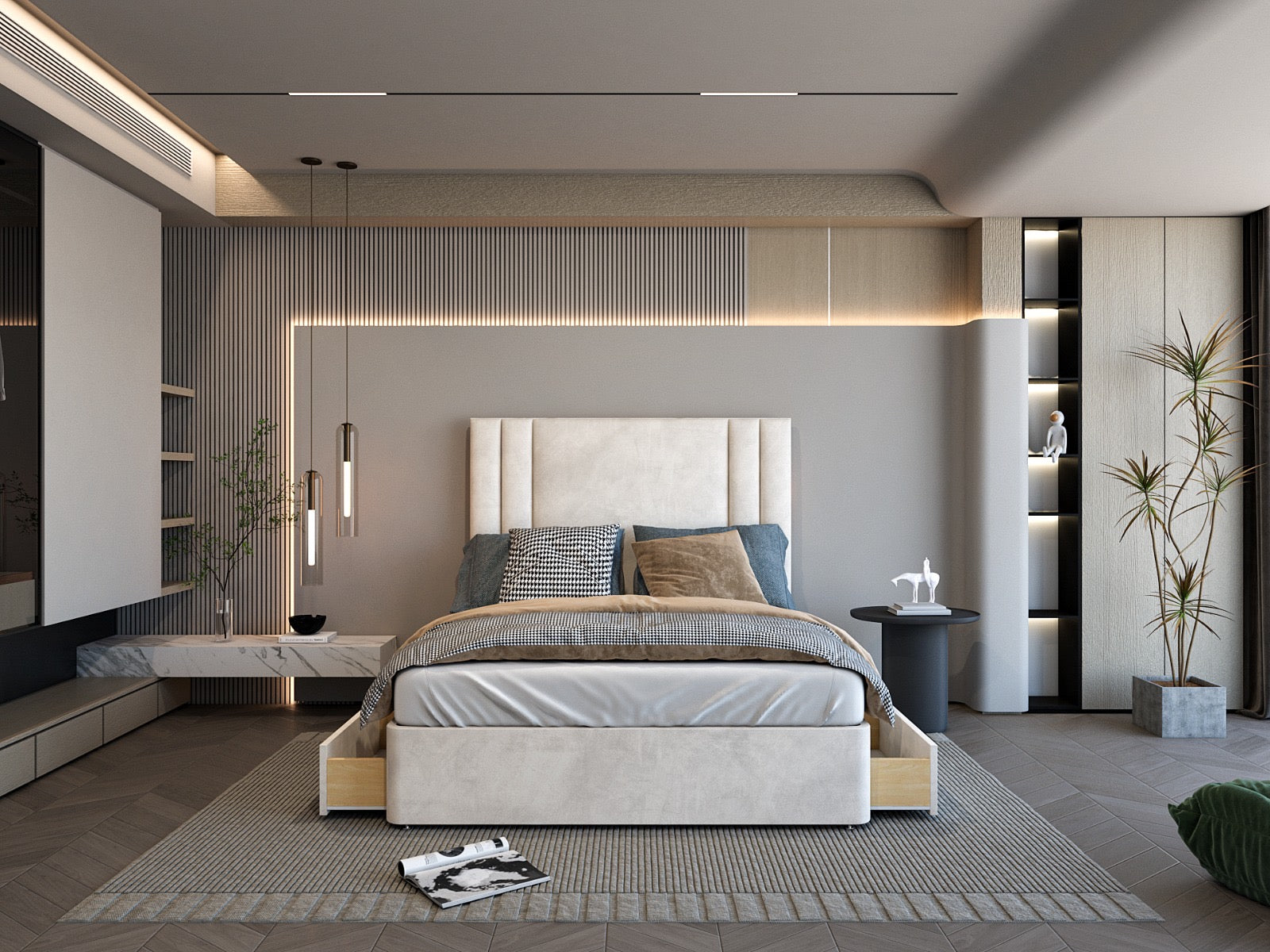 Aurora Padded Divan Bed